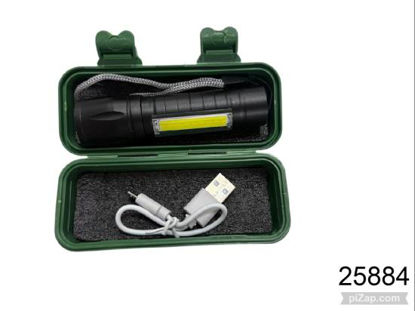 Imagen de LINTERNA RECARGABLE CHICA EN CAJITA VERDE 3.26